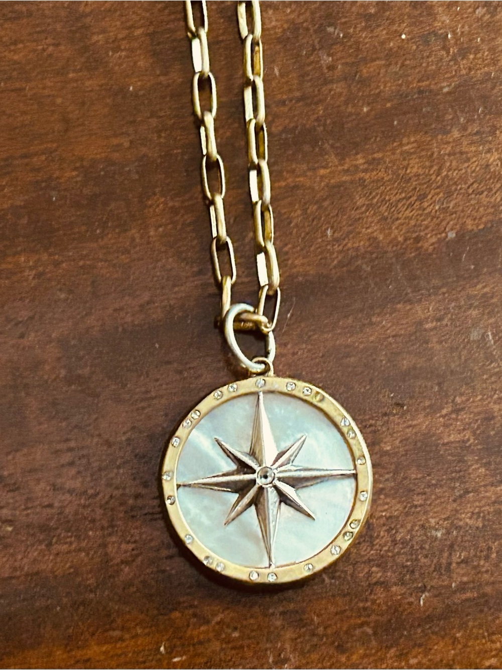 Waxing Poetic  Compass Star Pendant Necklace - Picture 2 of 5